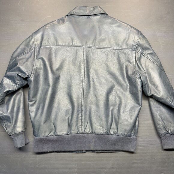 Vintage GFC Trading Company Men’s Leather Jacket Size Small - Picture 2 of 8